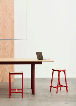 Taburete bajo Taburete 8, 65 cm, Signal red