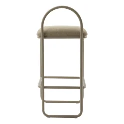 Taburete bar Angui bouclé, Taupe