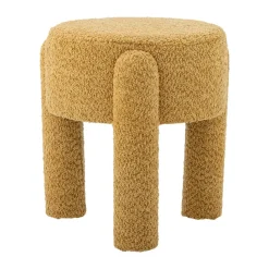 Taburete Bruno Ø42 cm, Amarillo
