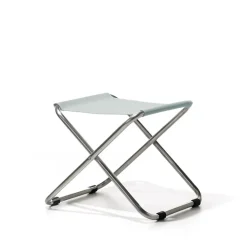 Taburete Chico, Sage green, estructura de aluminio