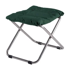 Taburete Chico Soft, Dark green, estructura de aluminio