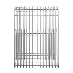 Taburete Curva, plata