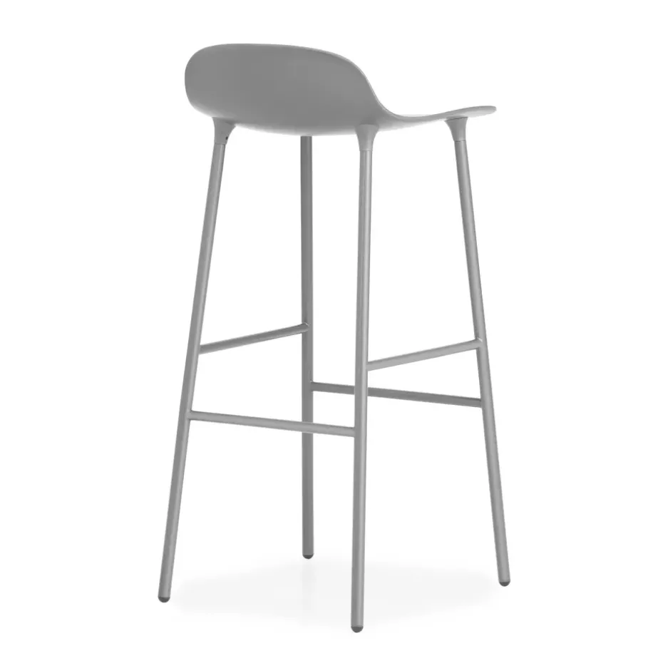 Taburete de bar con patas de metal Form 75 cm, gris