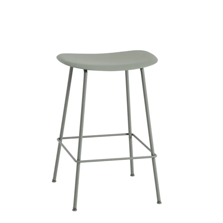 Taburete de bar Fiber Tube 65 cm, dusty green