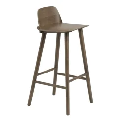 Taburete de bar Nerd 75 cm, Stained dark brown