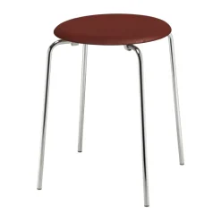 Taburete Dot cuero, Chestnut