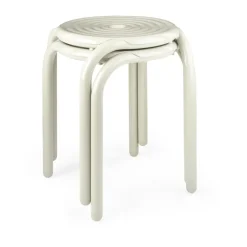Taburete Groove 45 cm, Masilla
