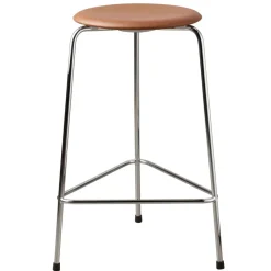 Taburete High Dot cuero, Walnut