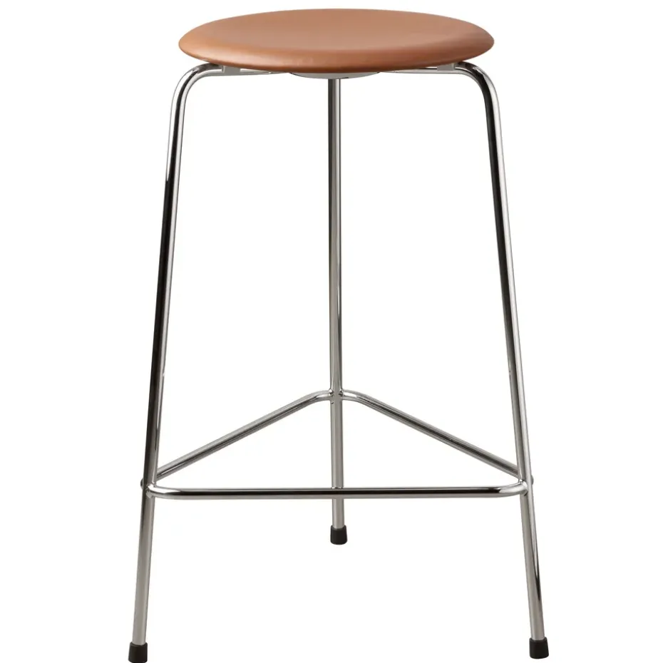 Taburete High Dot cuero, Walnut
