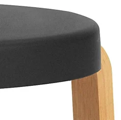 Taburete Tap, negro-roble