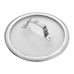 Tapa de vidrio Ballarini con mango de acero inoxidable, 18 cm