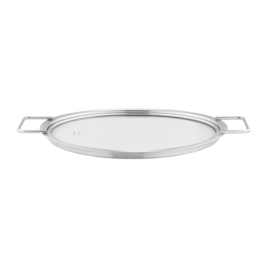 Tapa de vidrio Eva Trio acero inoxidable reciclado, Ø24 cm