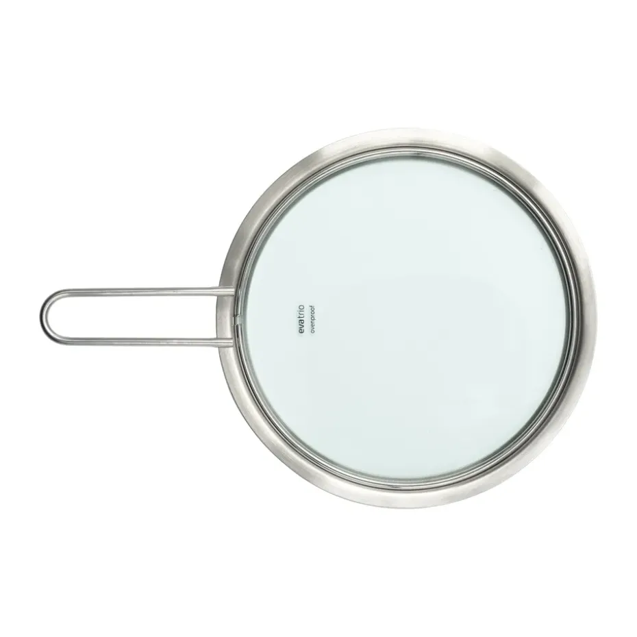 Tapa de vidrio Eva Trio acero inoxidable reciclado, Ø20 cm