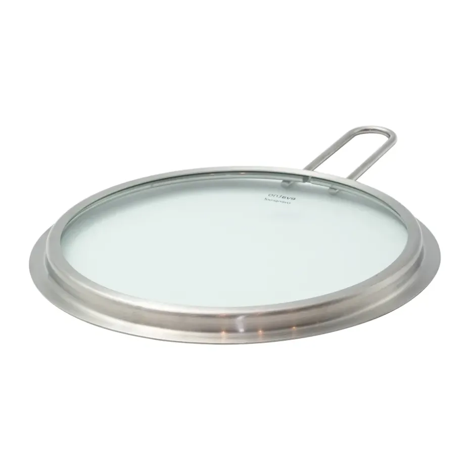 Tapa de vidrio Eva Trio acero inoxidable reciclado, Ø20 cm