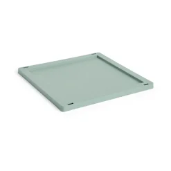 Tapa mediana Colour Crate Square/Cube plastic, Sage green