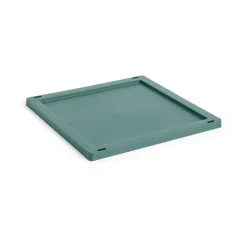 Tapa mediana Colour Crate Square/Cube plastic, Dark green