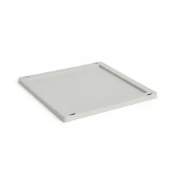 Tapa mediana Colour Crate Square/Cube plastic, Grey