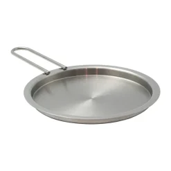 Tapa para plato Eva Trio de acero inoxidable reciclado, Ø16 cm