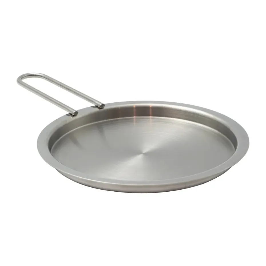 Tapa para plato Eva Trio de acero inoxidable reciclado, Ø16 cm