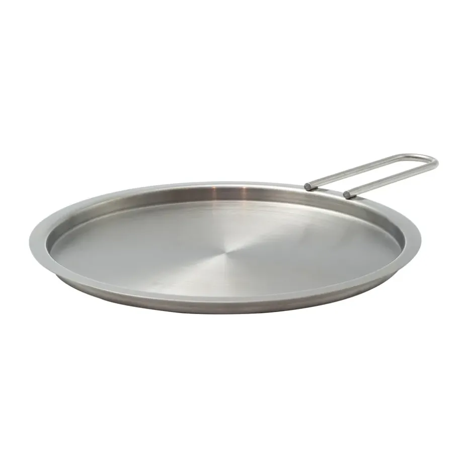 Tapa para plato Eva Trio de acero inoxidable reciclado, Ø20 cm