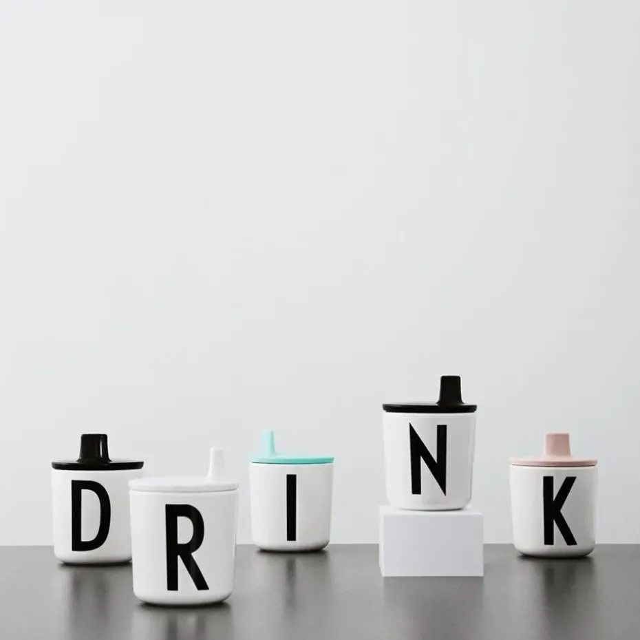Tapa para taza melamina Design Letters, negro
