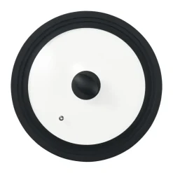 Tapa universal Una de silicona negra, redonda, Vidrio