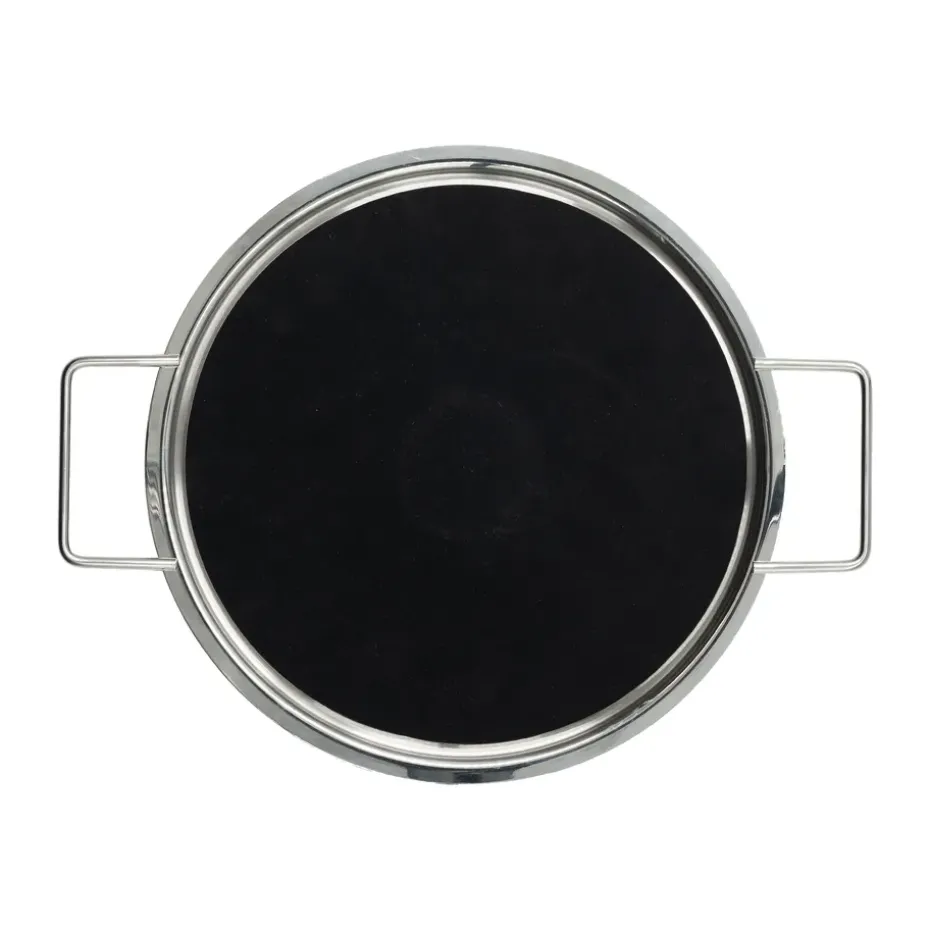Tapa vertedora Eva Trio de acero inoxidable reciclado, Ø24 cm