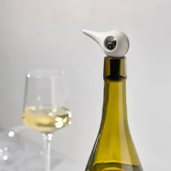 Tapón para vino Rocks 3,2x6,4 cm, Warm grey