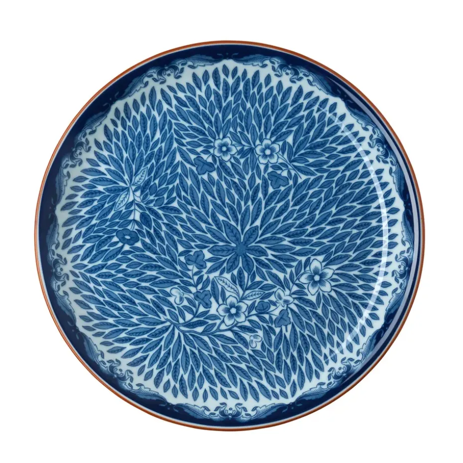 Taza 40 cl y platillo Ø20 cm Ostindia Floris, Azuln