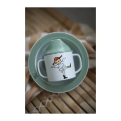 Taza con boquilla Pippi Cirkus 20 cl, Verde