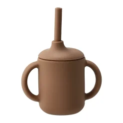 Taza con pajita Idun de silicona 120 ml, Hazel