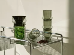 Taza de espresso Bump 5 cl pack de 4, Verde