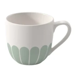 Taza de espresso Fleur 7 cl, White-green