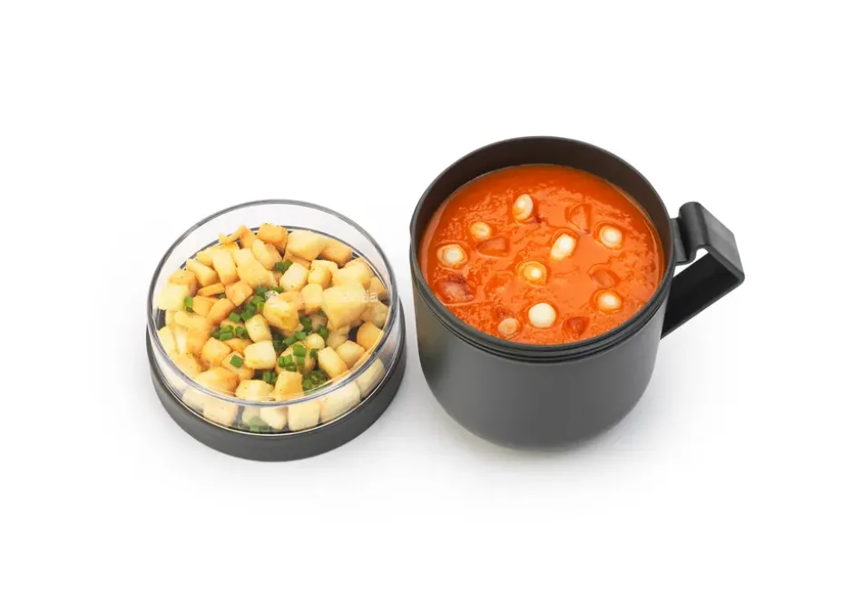 Taza de sopa Make & Take 0,6 L, gris oscuro