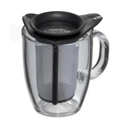Taza de té con filtro Yo-Yo, negro
