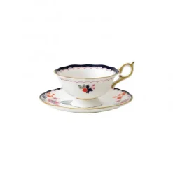 Taza de té pequeña y platillo Wonderlust, jasmine bloom