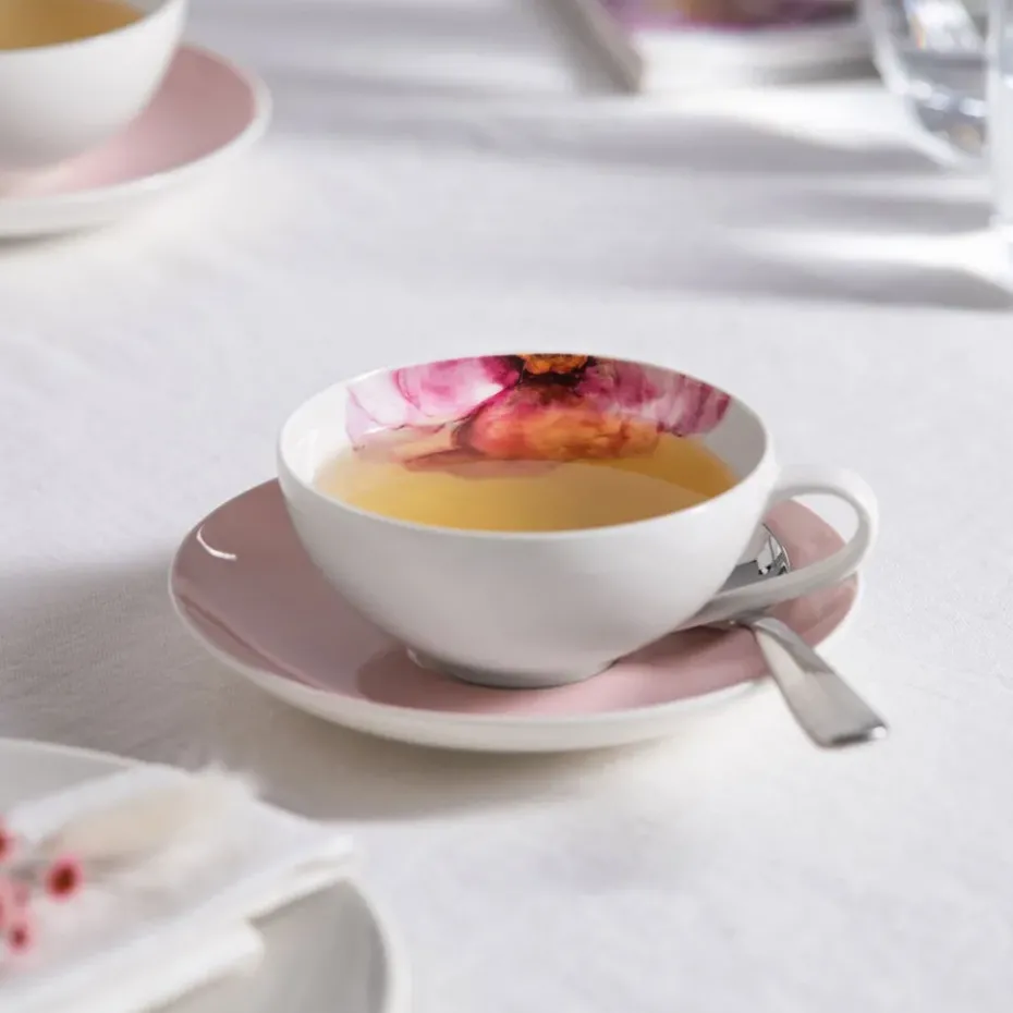 Taza de té Rose Garden, Blanco