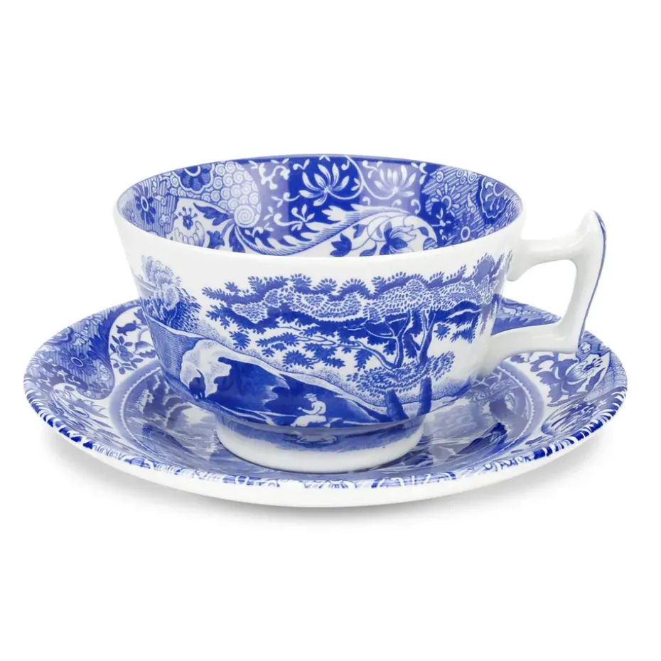 Taza de té y platillo Blue Italian, 20 cl