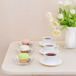 Taza de té y platillo Grand Cru, blanco