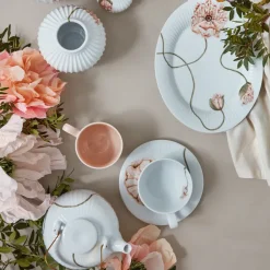 Taza de té y platillo Hammershøi Poppy 38 cl, blanco
