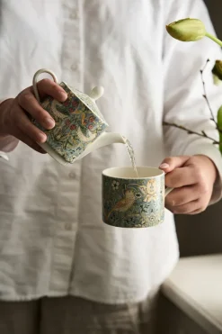 Taza de té y platillo Strawberry Thief 28 cl, Multi