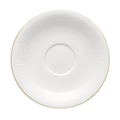 Taza de té y platillo Swedish Grace Gala, blanco