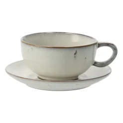 Taza de té y plato Nordic Sand, 5,8 cm