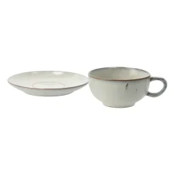 Taza de té y plato Nordic Sand, 5,8 cm