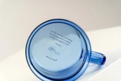 Taza de vidrio Moomin 35 cl, azul