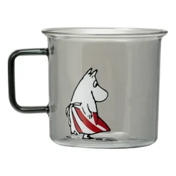 Taza de vidrio Moominmamma 35 cl, gris