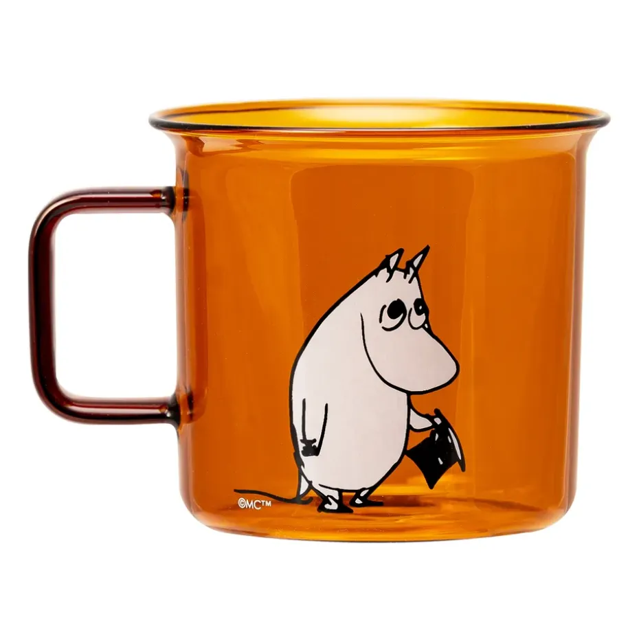 Taza de vidrio Moominpappa 35 cl, Amber