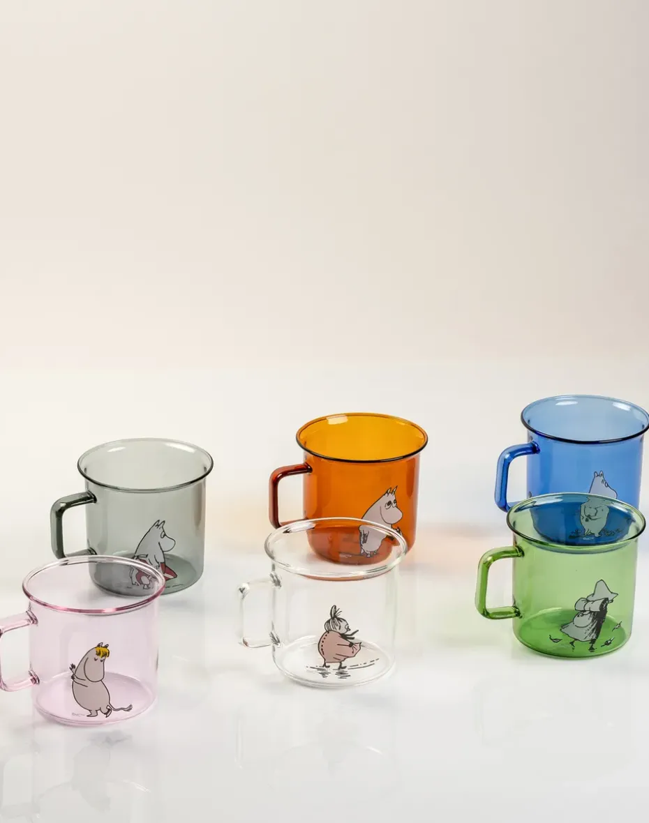 Taza de vidrio Moominpappa 35 cl, Amber