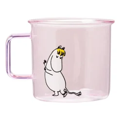 Taza de vidrio Snorkmaiden 35 cl, Rosa