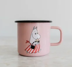 Taza esmaltada mamá Moomin 37 cl, Rosa